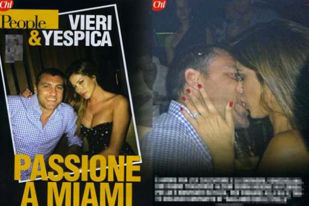 Bobo Vieri e Aida Yespica si baciano a Miami