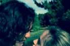 Edinson Cavani e Jocelyn Burgardt, foto del flirt