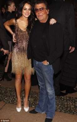 Roberto Cavalli con Lindsay Lohan