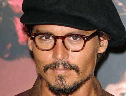 Johnny Depp con gli occhiali