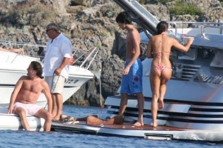 Claudia Galanti e Stefano Ricucci in vacanza
