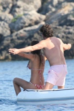 Claudia Galanti e Stefano Ricucci in barca