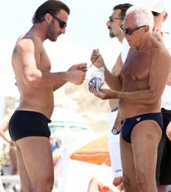 giorgio armani e compagno