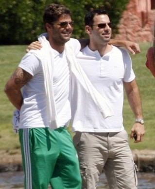 Ricky Martin e il suo compagno a Porto Cervo
