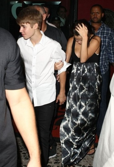 Justin Bieber e Selena Gomez serata 