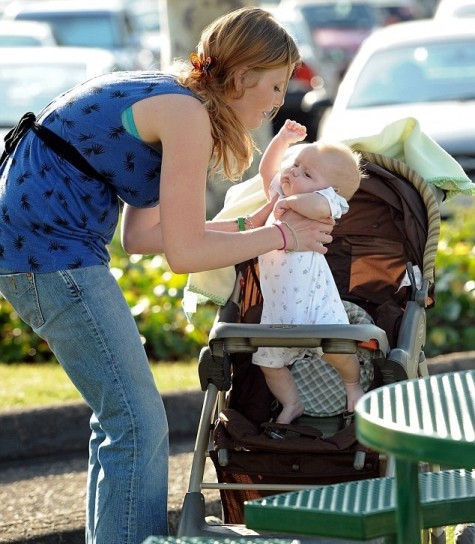 Mariah Yeater con il figlio