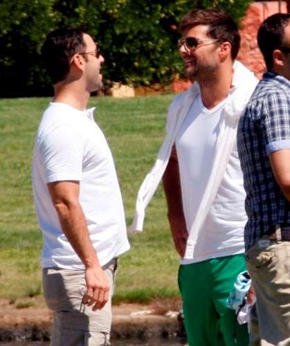 Ricky Martin e il suo compagno Carlos