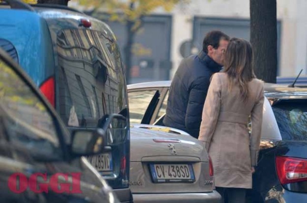 Massimiliano Allegri bacia Patrizi
