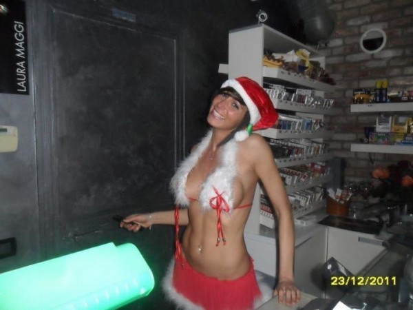Laura Maggi in versione natalizia