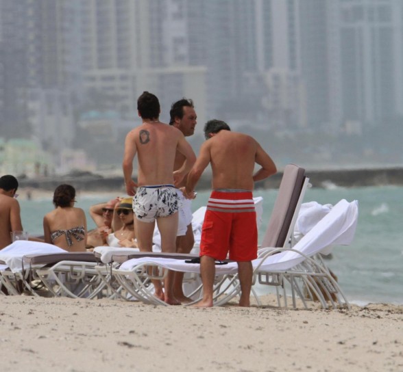 Leo Messi al mare con gli amici