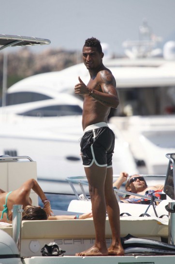 Kevin Boateng in vacanza in Sardegna