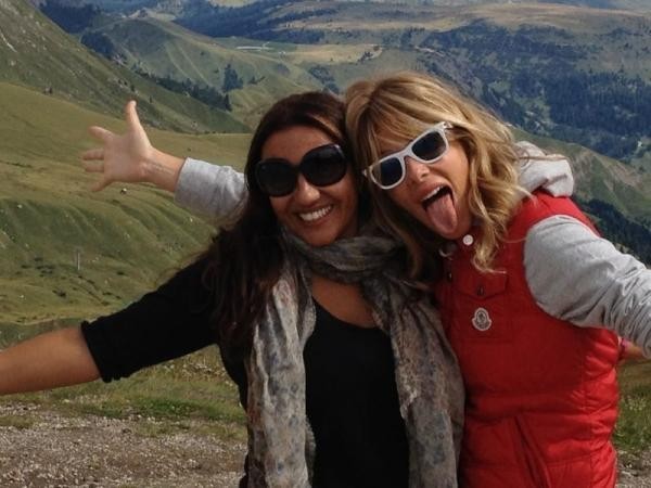 Alessia Marcuzzi con la sua migliore amica