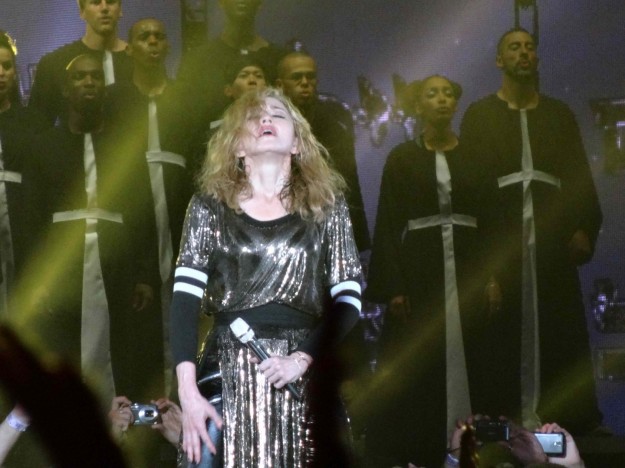 Madonna durante il suo concerto