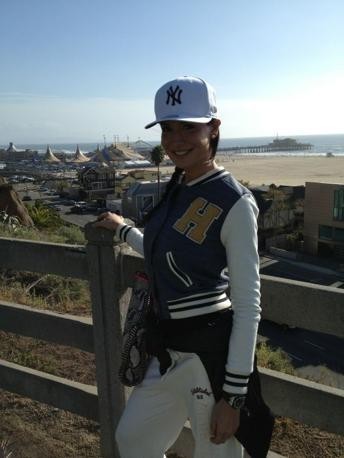 Nicole Minetti in vacanza in California