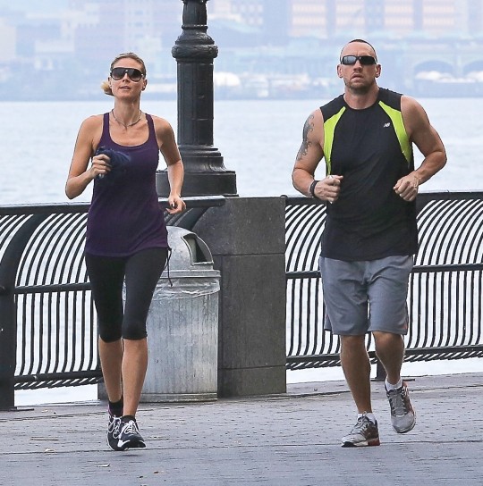 Heidi Klum e Martin Kristen fanno sport