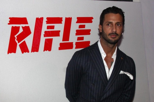 Fabrizio Corona al Pitti uomo di Firenze
