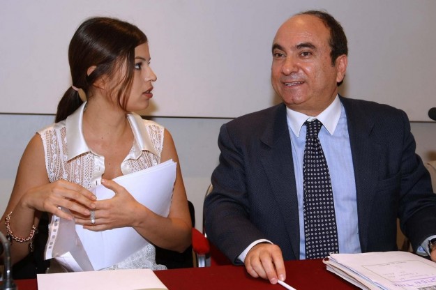 Sara Tommasi con Domenico Scilipoti