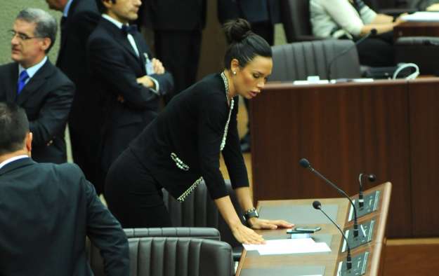 Nicole Minetti al Consiglio regionale