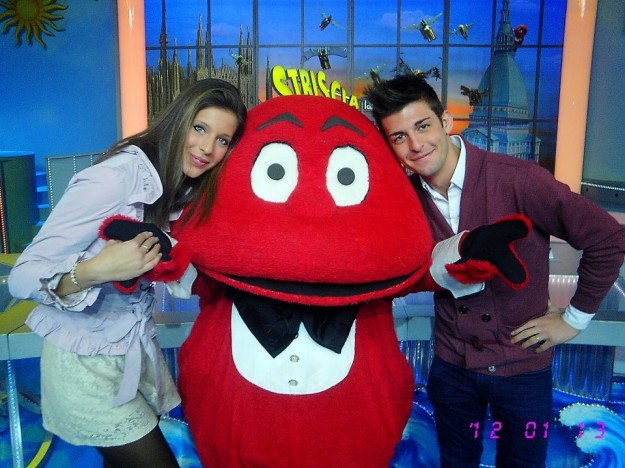 Giulia Calcaterra con il gabibbo