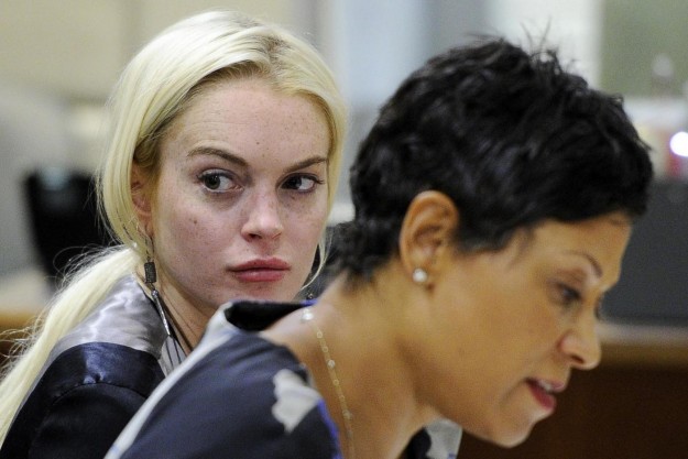 Lindsay Lohan con il suo avvocato