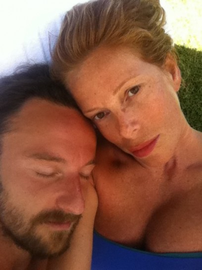 Alessia Marcuzzi e dj Francesco
