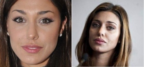 Belen Rodriguez rifatta prima e dopo
