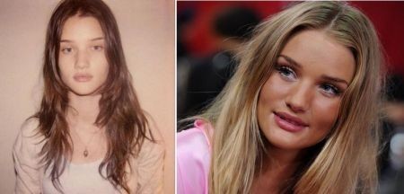 Rosie Huntington Whiteley senza trucco
