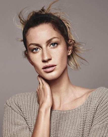 Gisele Bundchen senza trucco