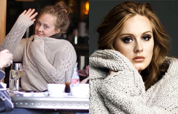 Adele senza trucco