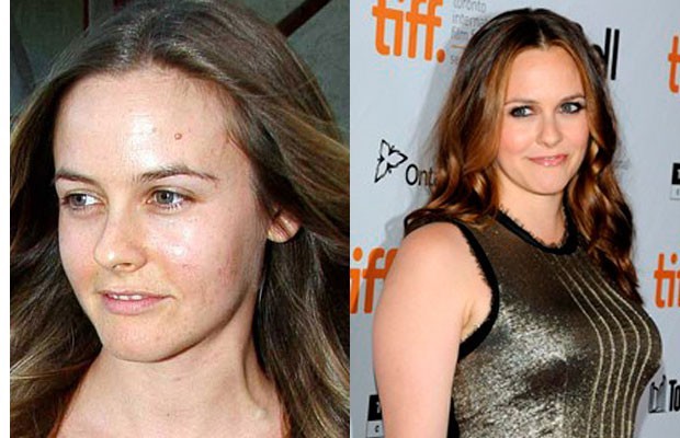 Alicia Silverstone senza trucco