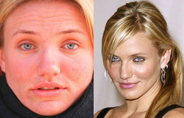 Cameron Diaz senza trucco