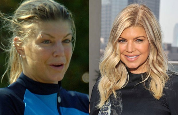 Fergie senza trucco