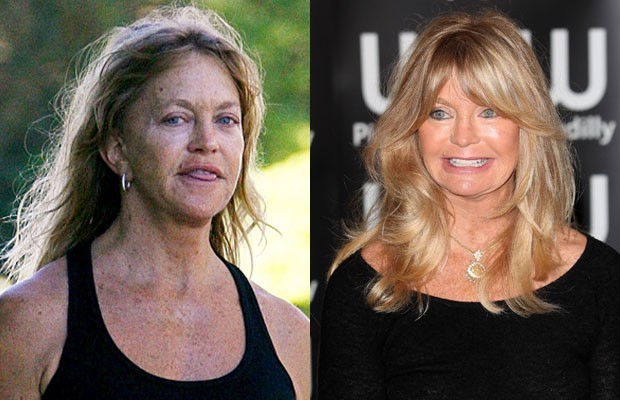 Goldie Hawn senza trucco