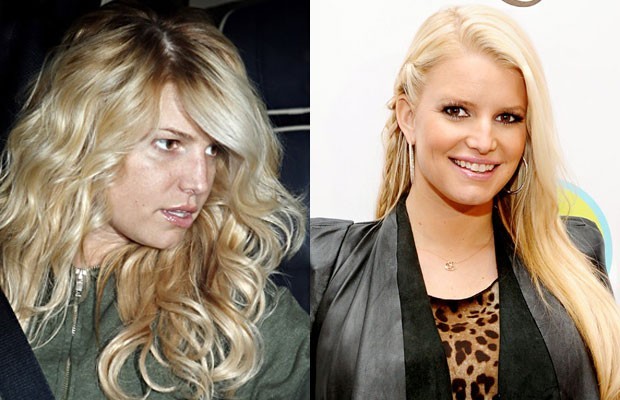 Jessica Simpson senza trucco