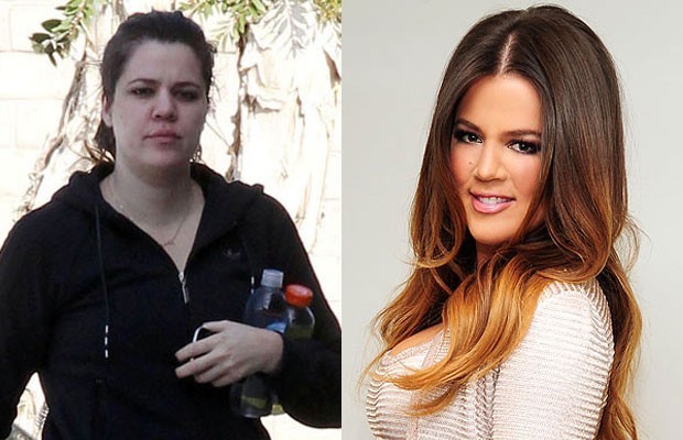 Khloe Kardashian senza trucco