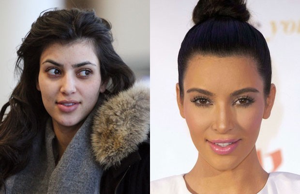 Kim Kardashian senza trucco