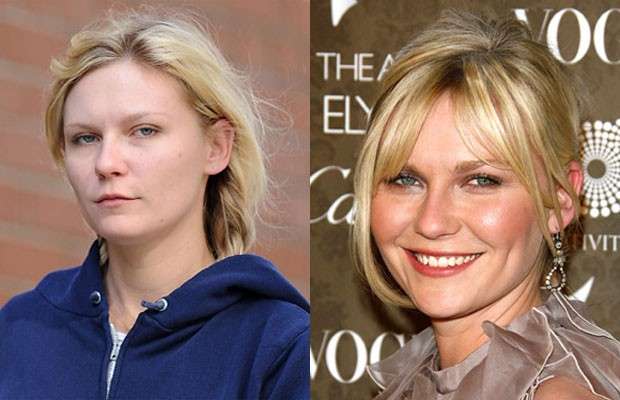 Kirsten Dunst senza trucco