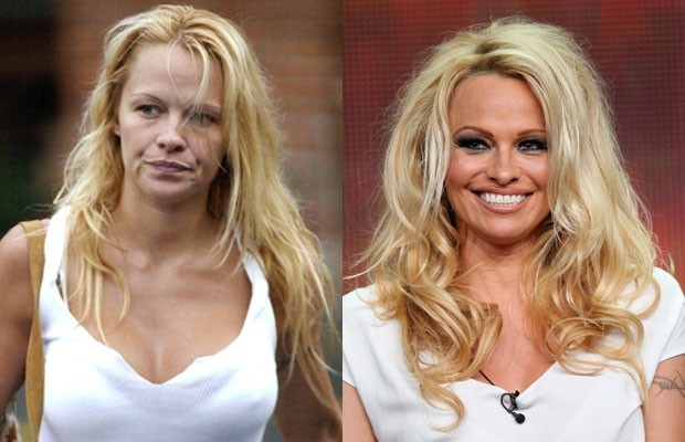 Pamela Anderson senza trucco