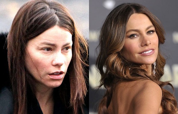 Sofia Vergara senza trucco