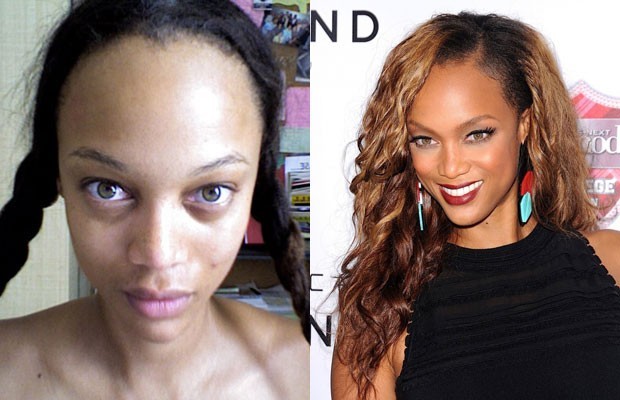 Tyra Banks senza trucco