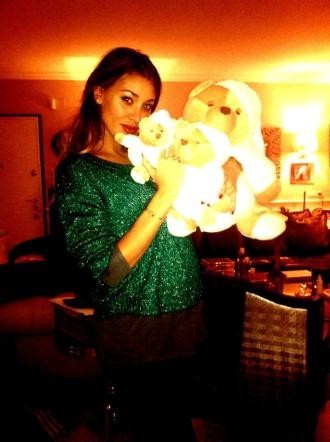 Belen Rodriguez con gli orsacchiotti