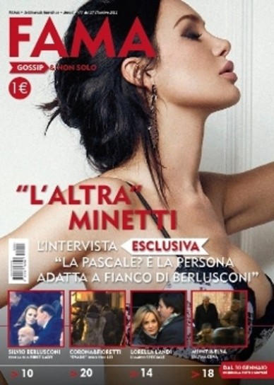 Nicole Minetti in copertina su Fama