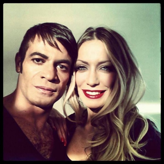 Karina Cascella con Gianni Sperti