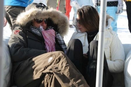 Claudia Galanti e Francesco Facchinetti in montagna