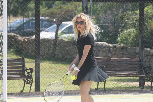 La Mattera gioca a tennis