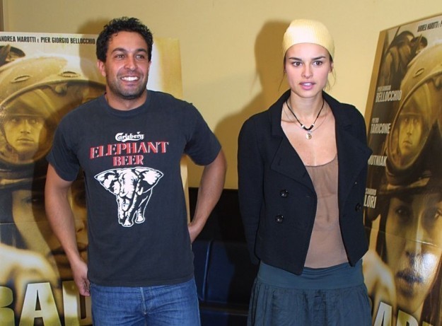 Pietro Taricone con l'attrice polacca