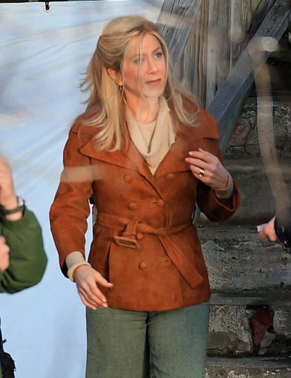 Jennifer sul set