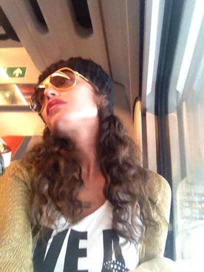 Un autoscatto sul treno