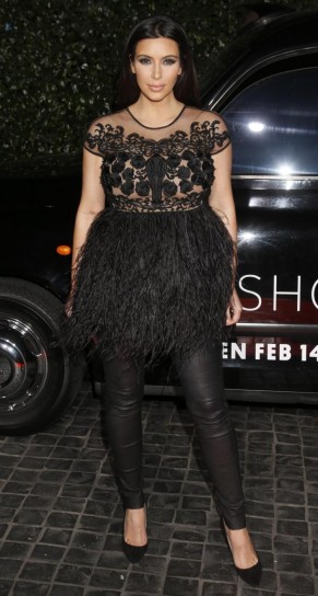 Kim Kardashian a un evento mondano