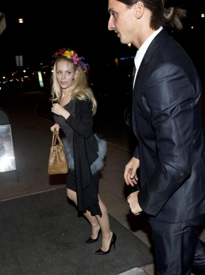 Helena Seger con Ibrahimovic a Stoccolma